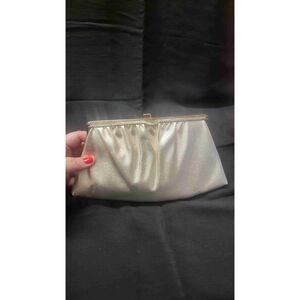 Vintage Ande Gold Metallic Evening Clutch
